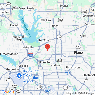 Map to  office in Carrollton, TX
