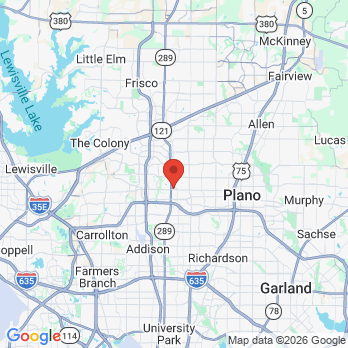 Map to Preston Park Dental  office in Plano, TX