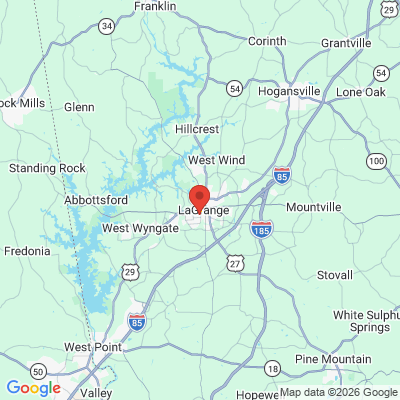 Map to  office in La Grange, GA