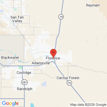 Map to Jet Dental - Pinal Co.  office in Florence, AZ