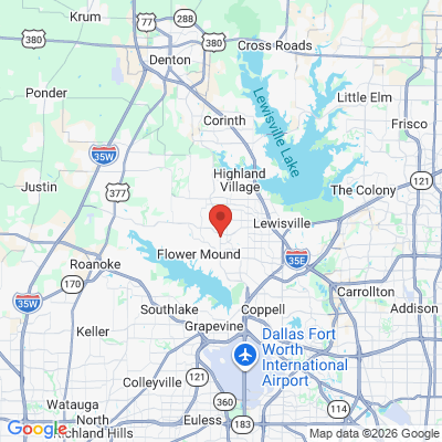 Map to  office in Flower Mound, TX