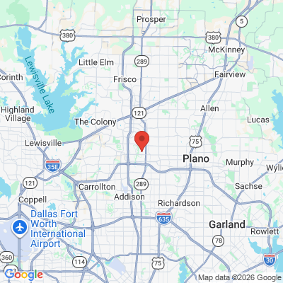 Map to  office in Plano, TX