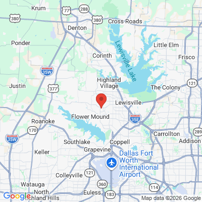 Map to  office in Flower Mound, TX