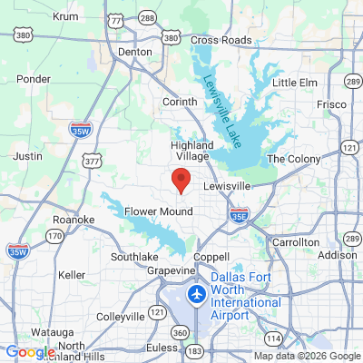 Map to  office in Flower Mound, TX