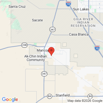 Map to Maricopa Smiles Dentistry office in Maricopa, AZ