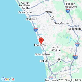 Map to Christina Thompson DMD office in Encinitas, CA