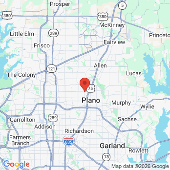 Map to Ultimate Dental CarePrimary Office office in Plano, TX