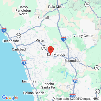 Map to Imperial Dental Group office in San Marcos, CA
