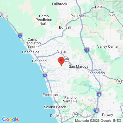 Map to  office in Vista, CA