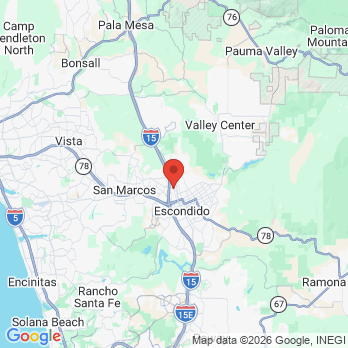 Map to Citracado Dental Group office in Escondido, CA