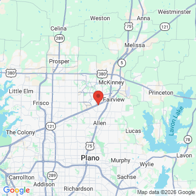 Map to  office in Allen, TX
