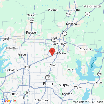 Map to  office in Allen, TX