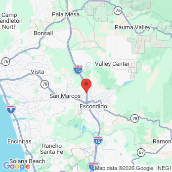 Map to Avah Dental office in Escondido, CA