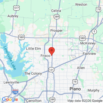 Map to Comfort Dental - Frisco office in Frisco, TX