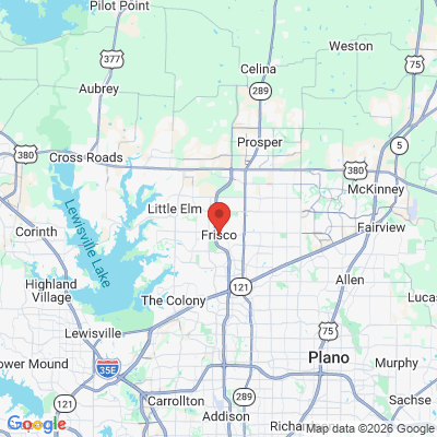 Map to  office in Frisco, TX