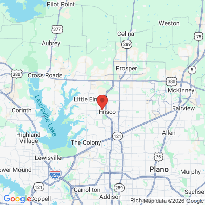 Map to  office in Frisco, TX