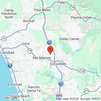 Map to Citracado Dental Group West office in Escondido, CA