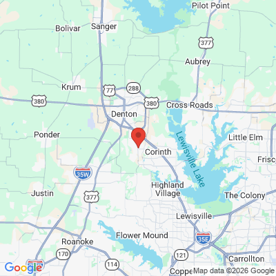 Map to  office in Denton, TX
