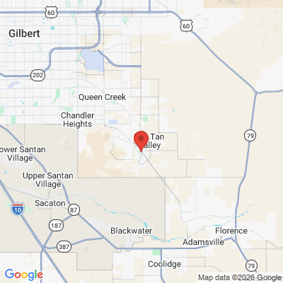 Map to  office in San Tan Valley, AZ