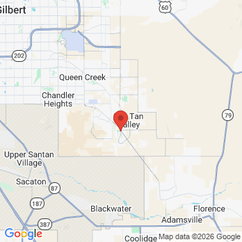 Map to San Tan Mountain Dental office in San Tan Valley, AZ