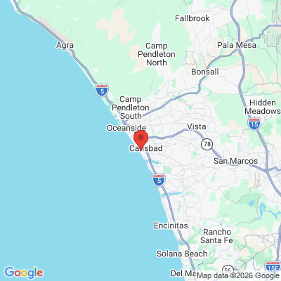 Map to  office in Carlsbad, CA