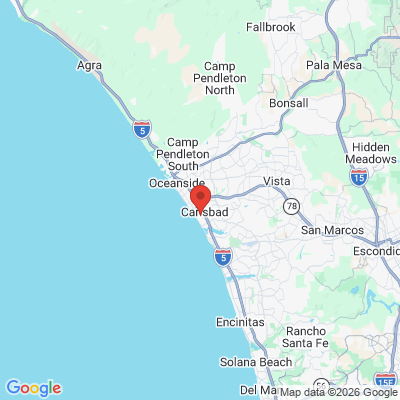 Map to  office in Carlsbad, CA