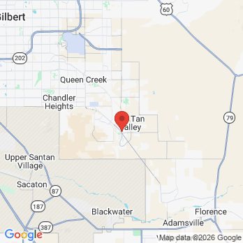 Map to San Tan Valley Smiles office in San Tan Valley, AZ
