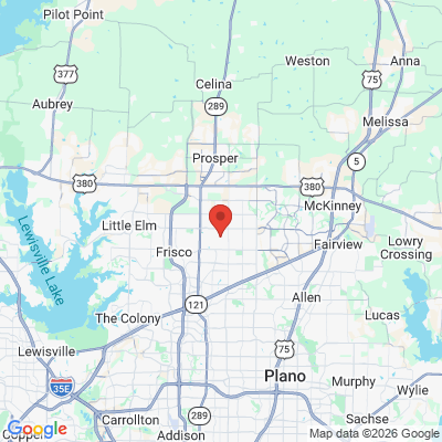 Map to  office in Frisco, TX