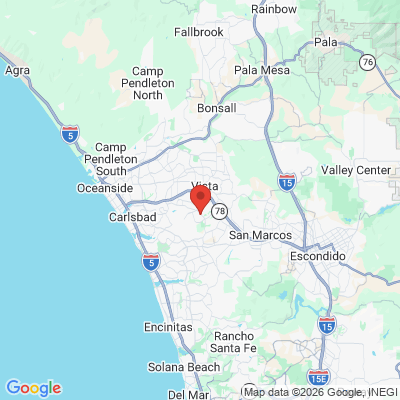 Map to  office in Vista, CA