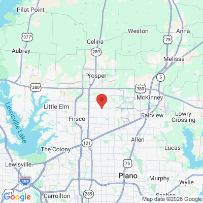 Map to  office in Frisco, TX