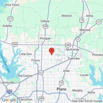 Map to  office in Frisco, TX