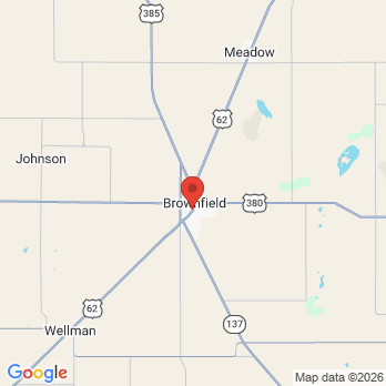 Map to Brownfield Dental  office in Brownfield, TX