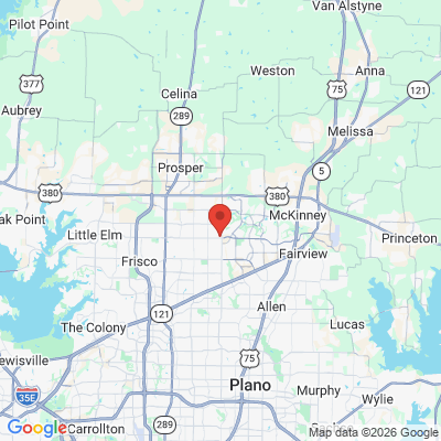Map to  office in Frisco, TX