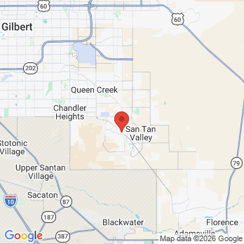 Map to Flossed Family Dentistry office in San Tan Valley, AZ