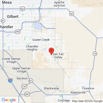 Map to  office in Queen Creek, AZ