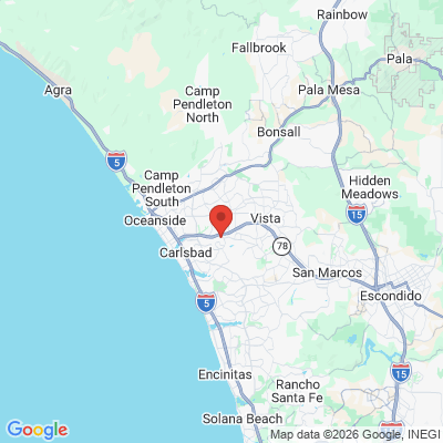 Map to  office in Oceanside, CA