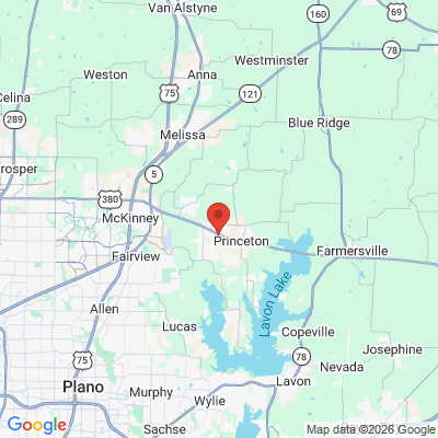 Map to  office in Princeton, TX