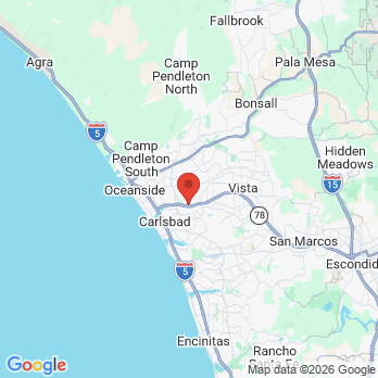 Map to Daniel Vasquez DDS. office in Oceanside, CA