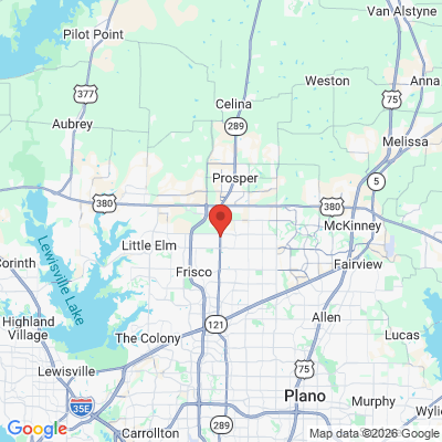 Map to  office in Frisco, TX