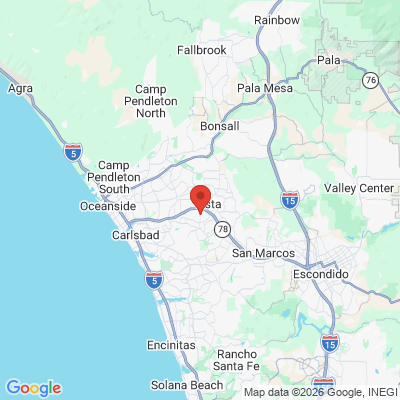 Map to  office in Vista, CA