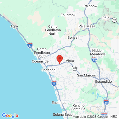 Map to  office in Oceanside, CA
