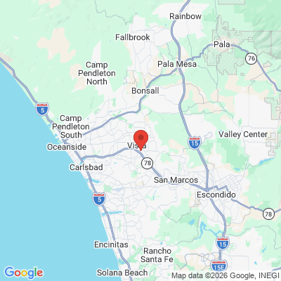 Map to  office in Vista, CA