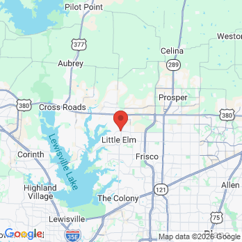 Map to Ivory Dental Studio office in Little Elm, TX