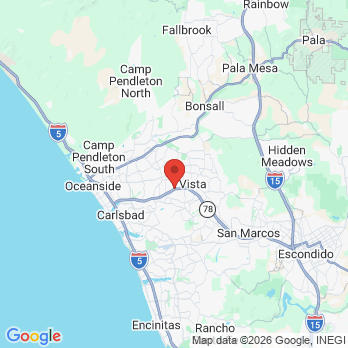 Map to Primary Office office in Vista, CA