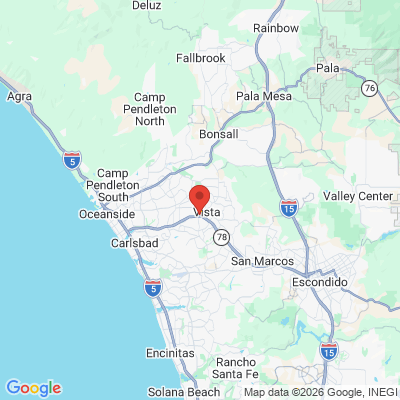 Map to  office in Vista, CA