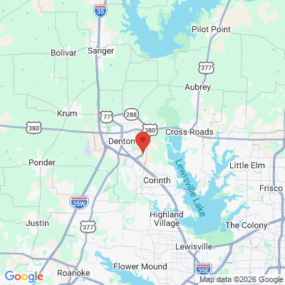Map to  office in Denton, TX