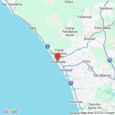 Map to  office in Oceanside, CA
