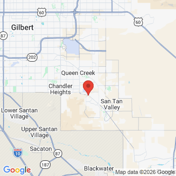 Map to San Tan Family Dentistry office in San Tan Valley, AZ