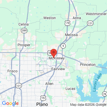 Map to RootCare Endodontics office in Mc Kinney, TX