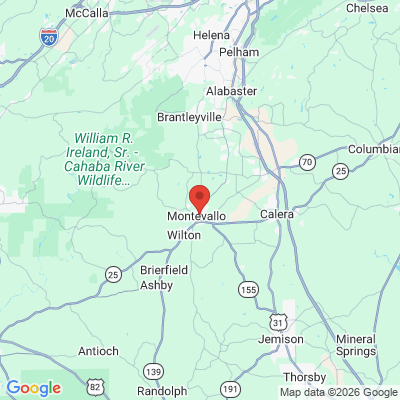 Map to  office in Montevallo, AL